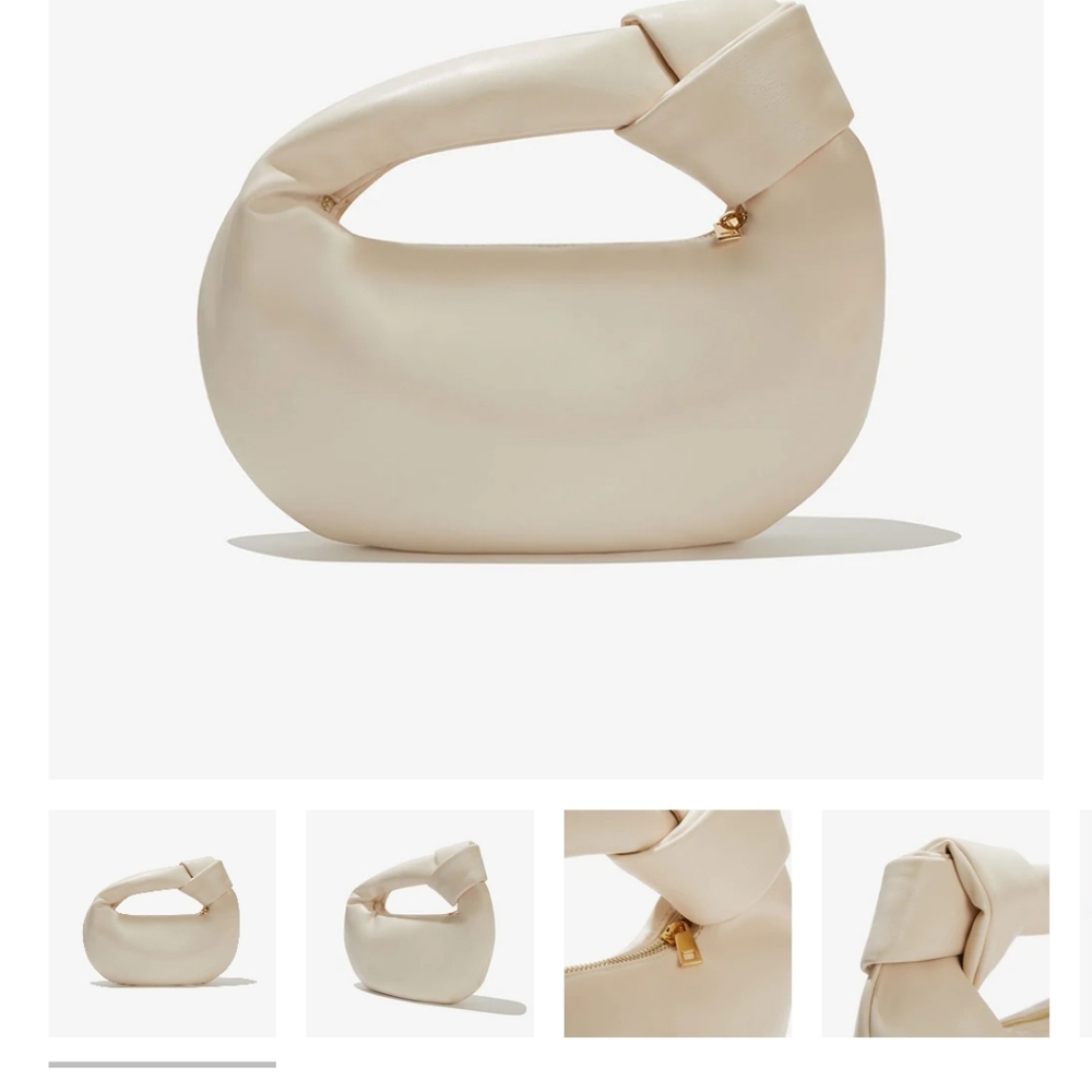 Alexandra Cream Vegan Top Handle Bag